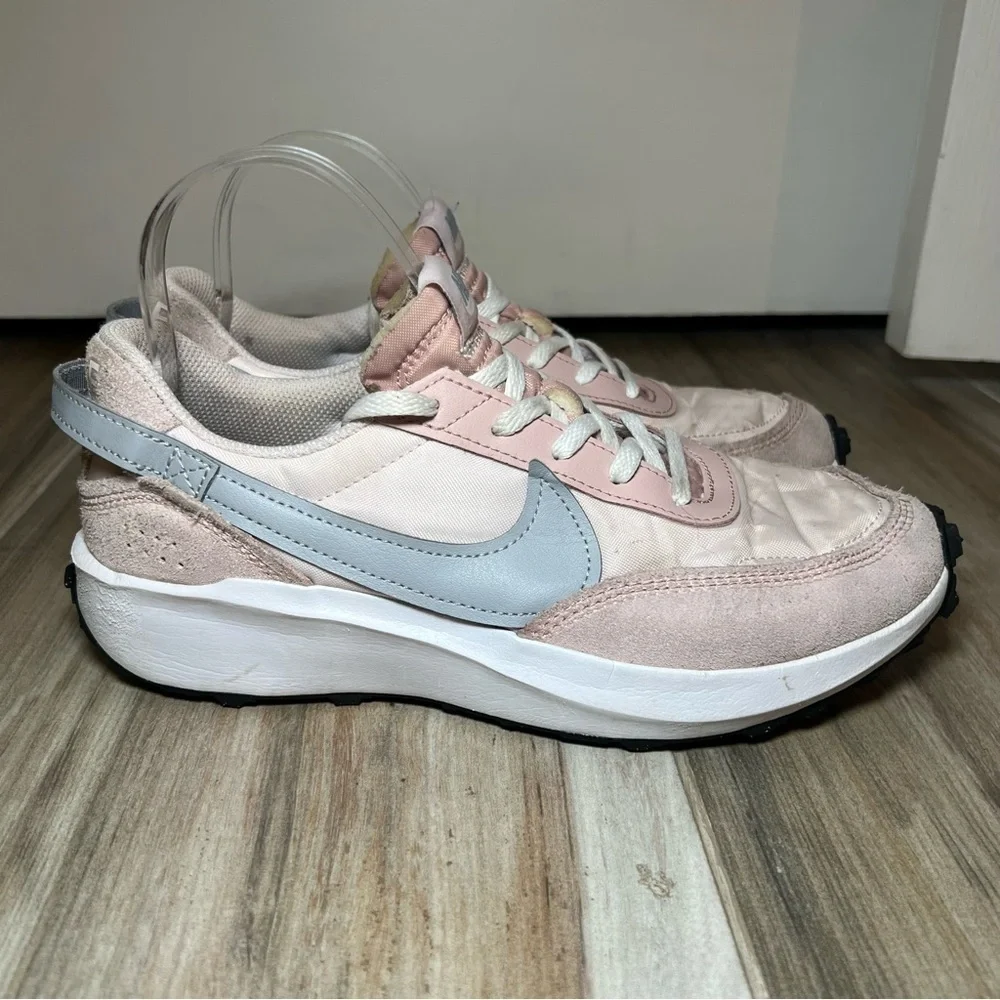 Nike Waffle Debut Pink Oxford Wolf Gray Pearl Pink White Womens Size 8